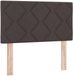vidaXL Tête de lit Marron Tissu
