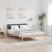 Maison Exclusive - Cadre de lit, marron et gris foncé, 140 x 190 cm, pin massif
