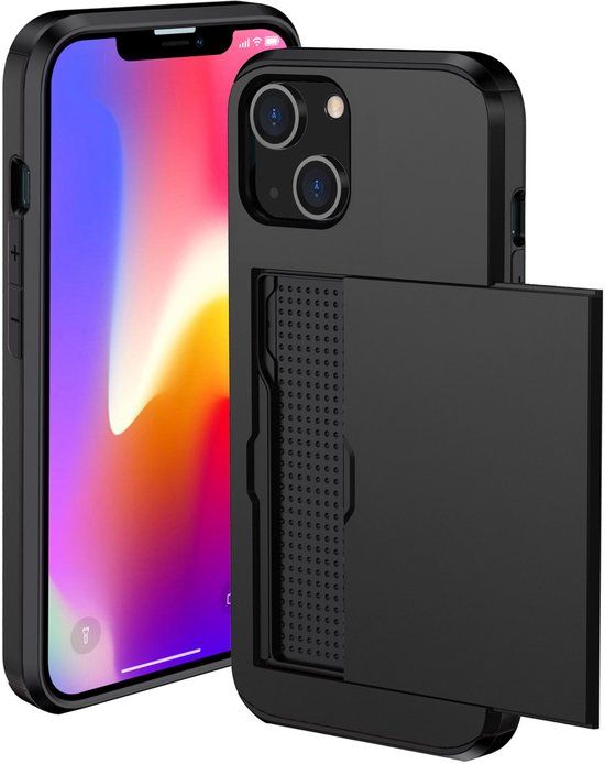 imoshion Hoesje met Pasjeshouder - Geschikt voor Apple iPhone 14 - Zwart
