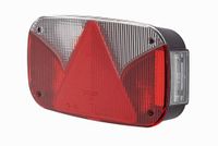 HELLA 2VB 998 232-131 Achterlicht - Gloeilamp - 12V - Opbouw/Geschroefd - Lenskleur: Wit / Rood - Stekker: Ronde stekker - links - Aantal: 1
