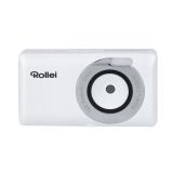 Rollei Compactline Pocket digitale camera, wit, 50 MP 2,7 K fototoestel met 16 x digitale zoom draagbare fotocamera (2,4 inch display) lichte compacte camera voor kinderen tieners studenten en