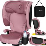 Lionelo Orin i-Size Autostoel ISOFIX – Opvouwbaar Autostoeltje 100-150 cm – Universeel ISOFIX of Autogordel – 14-Standen Hoofdsteun – 5 Ligstanden – Lichtgewicht 5,2 kg – Compact Reisautostoel – Bekerhouder & Draagtas