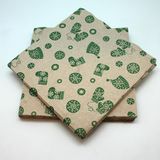 20 servetten, 33 x 33 cm, groen, watten