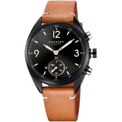 Kronaby 776706187 smartwatch - Lichtbruin - Roestvrijstaal