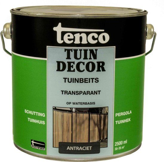 Tenco Tuindecor Beits Transparant Antraciet 2,5 Liter