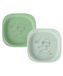 nip Green Eco Baby- en kinderborden, set van 2, diermotief, lichtgroen
