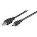 Goobay 65623 USB 2.0 kabel, 1,5 m, USB A naar Mini-USB B, zwart