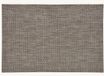 Merkloos 1x Rechthoekige placemats lurex bruin/goud - Kunststof - 45 x 30 cm - Onderleggers
