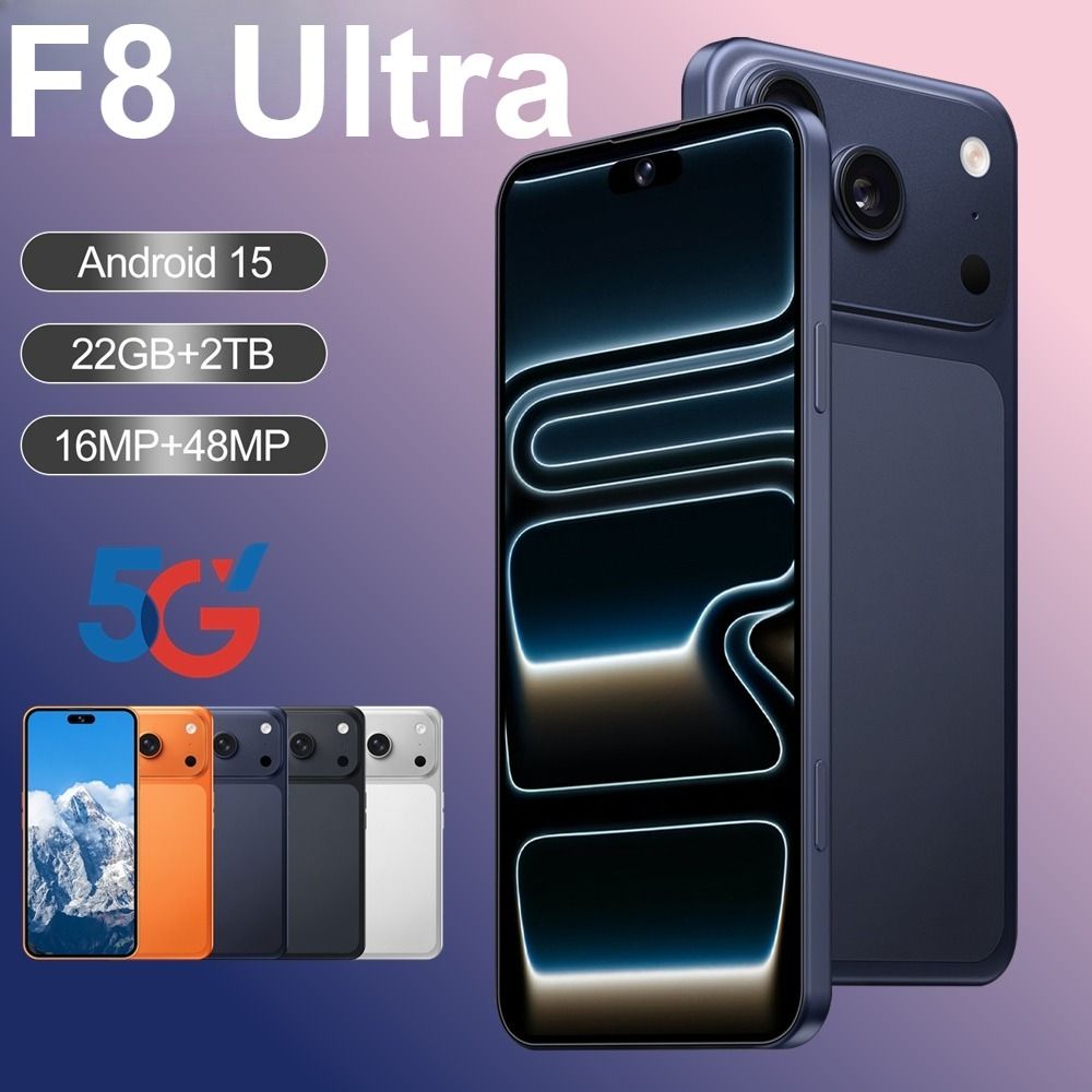 CHOTOG F8 Ultra Originele Android Mobiele Telefoons 7800mAh 7.3 HD 5G Dual SIM Mobiele Telefoons Wereldwijd 22GB+2TB Ontgrendelde Smartphone