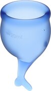 Satisfyer Feel Secure Menstruatie Cup Set - Blauw