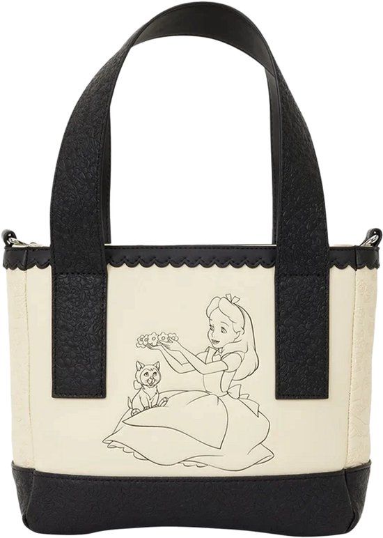 Loungefly Alice in Wonderland Mini Tote Crossbody – Alice & Dinah - Disney