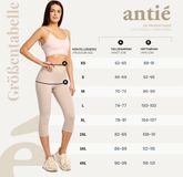 Antie Antié Dames Capri Leggings - 3/4 Lengte - Katoen - Paars - S