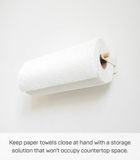 Tosca Porte-rouleau de cuisine magnétique - Blanc
