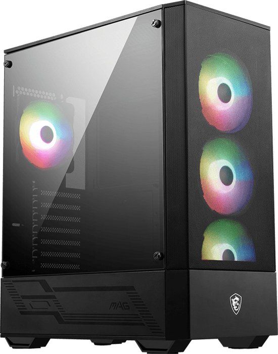 MSI MAG Forge 112R Midi Tower Zwart, Transparant