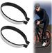 Bol Broekclips - Lot de deux clips de pantalon de vélo avec bandes élastiques réfléchissantes à la cheville - Clips de vélo légers - Gris - Clips de pantalon de vélo pour le cyclisme, la course de nuit et unisexe
