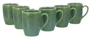 CreaTable, 33087 Sea Breeze, 6-delige serviesset, koffiemokken set van aardewerk, groen
