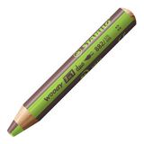 STABILO woody 3 in 1 duo watercolour pencil light green/brown
