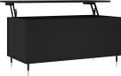 vidaXL Salontafel 90x44,5x45 cm bewerkt hout zwart