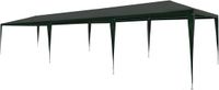 vidaXL Tente de réception 3x9 m PE vert jardin terrasse patio tonnelle pavillon