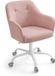 EUZIEL International GmbH Fauteuil de bureau pour la maison – réglable en hauteur – tissu respirant – Rose