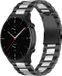 Strap-it Stalen Smartwatch bandje - Geschikt voor Amazfit GTR 2 - Zwart/Zilver