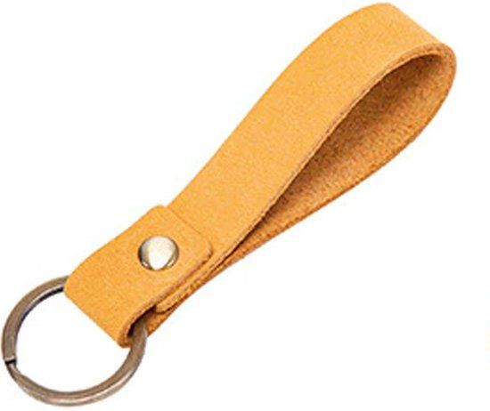 LGT JWLS Lookinggoodtoday Sleutelhanger Lus Leer Camel met Sleutelring