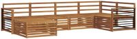 vidaXL Hoek loungeset 6 zitplaatsen Naturel Acacia Hout