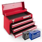AREBOS Gereedschapskoffer 3 Laden Rood