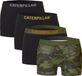 Caterpillar CAT Heren Boxershorts Zwart / Camouflage Groen 4-Pack - Maat XL