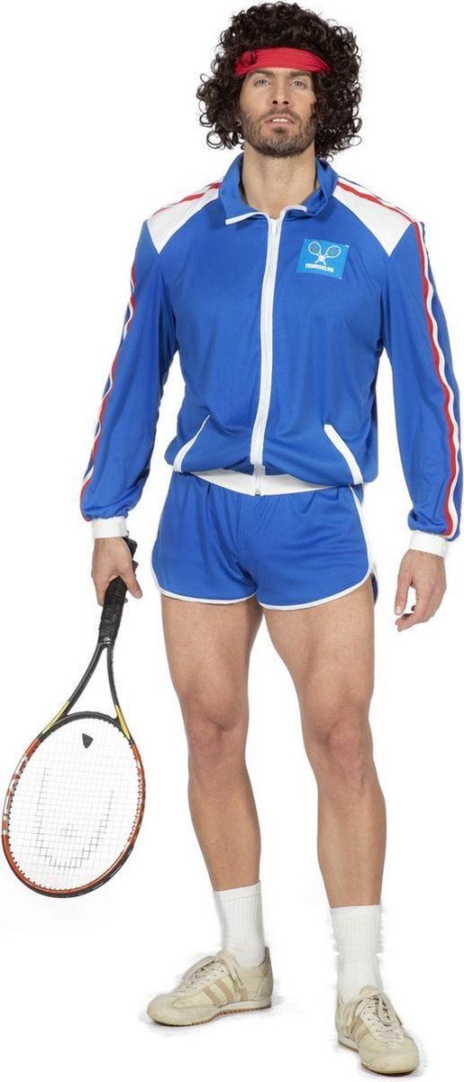 Wilbers Tennis 80's rood/wit/blauw - Polyester - Blauw - 2021