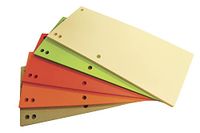 OFFICE PRODUCTS 21070035-99 scheidingsstroken van gerecycled karton, 1/3A4, 235 x 105 mm, 100 stuks, gesorteerd