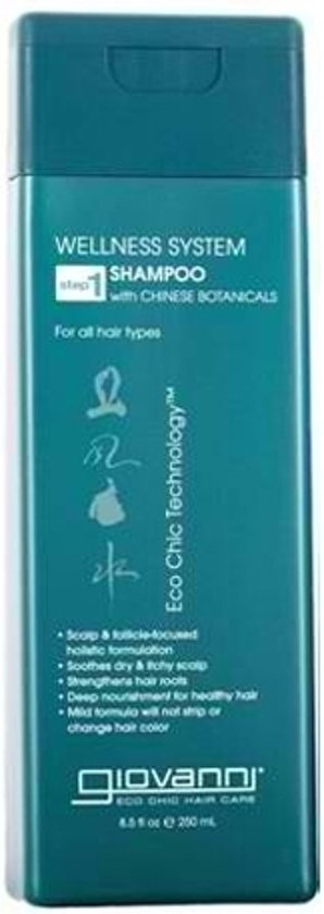 Giovanni Cosmetics - Wellness System Shampoo with Chinese Herbs 250 ml - (Step 1