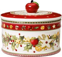 Villeroy & Boch Winter Bakery Delight Koektrommel - 11 x 13 cm - Wit/Rood