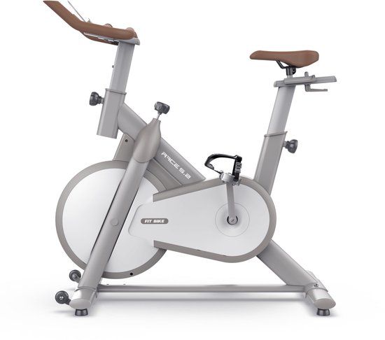 FitBike Race 5.2 Indoor Cycle - Indoor Fiets - Bluetooth - Wit