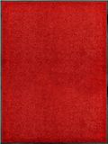vidaXL Deurmat wasbaar 90x120 cm rood