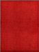 vidaXL Deurmat wasbaar 90x120 cm rood