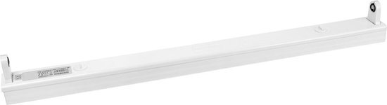 BES LED LED TL Armatuur T8 - Aigi Dybolo - 60cm Enkel - IP20 - Mat Wit - Staal