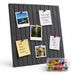 Merkloos / Sans marque Relaxdays Prikbord vilt - set van 2 - elk 30 x 40 cm - zelfklevend - met punaises - donkergrijs