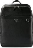 Guess Monaco Dagrugzak Leer 41 cm Laptop compartiment - 15 inch - zwart
