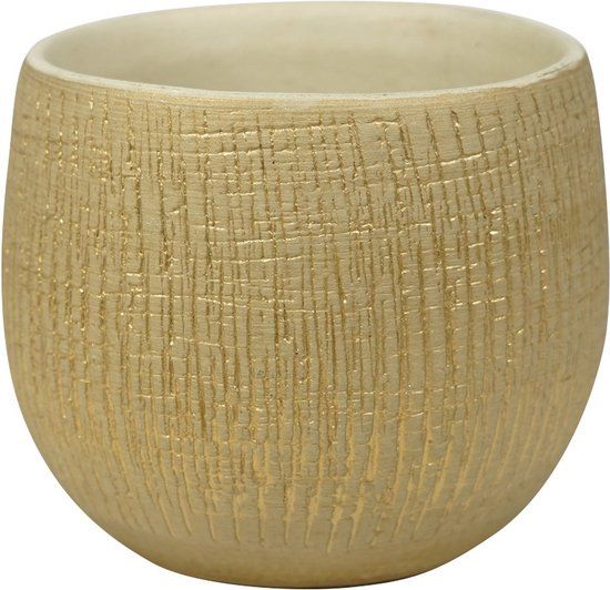 Ter Steege Plantenpot - Modern Design - Beige - Ø15 cm
