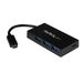 StarTech.com 4-poorts USB 3.0 hub - USB-C naar 1x USB-C en 3x USB-A - Zwart