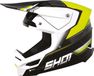 Shot Furious Tracer casque de motocross pour enfants, blanc/noir/jaune, S (49/50)