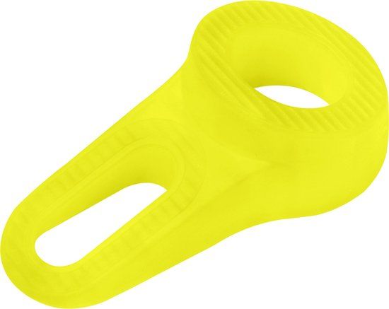 Deltafix Block it Deurwig - Fluor Geel - TPE Kunststof - 12 x 3,8 cm