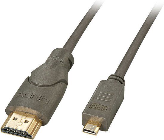 Lindy High-Speed-HDMI-Kabel, Typ A/D (Micro), 0,5m