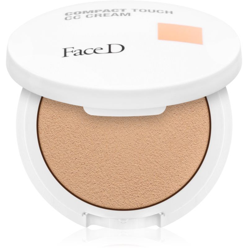 Face D - CC-Creme Compact Cream met hyaluronzuur en vitamine E concealer, 8,5 g (Light)