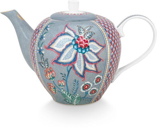 Pip Studio Flower Festival Theepot - 1.6 liter - Porselein - 8720512744804