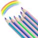 M&G Lot de 6 crayons de couleur à mines multicolores arc-en-ciel 4-en-1