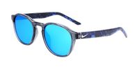 Nike NIKE SMASH M N IU8052X Zonnebril Kinderen Unisex Donkergrijs/Blauw Spiegelend