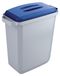 DURABLE afvalcontainer DURABIN 60 liter + deksel - grijs/blauw