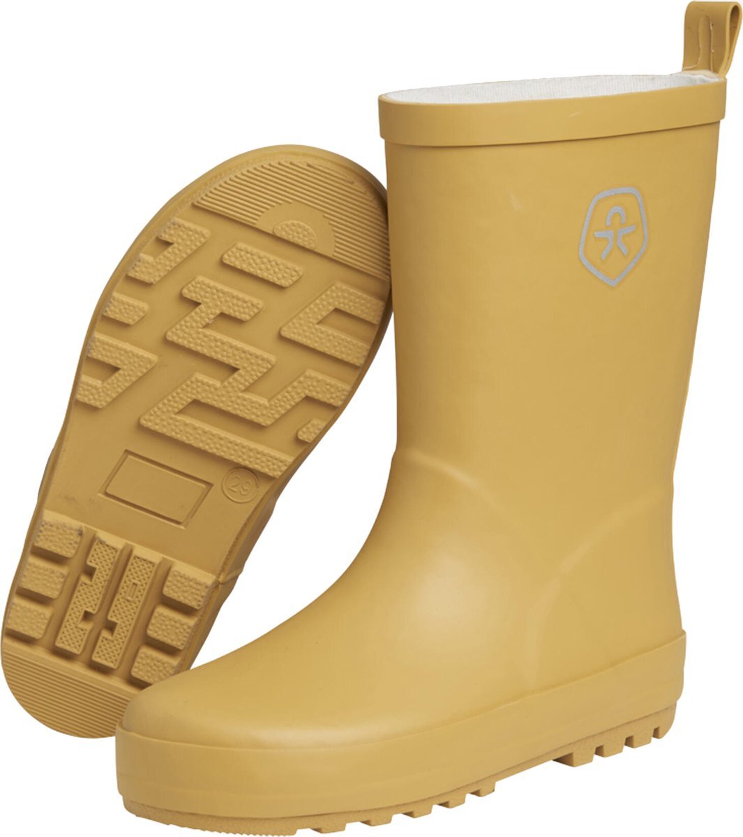 Color Kids - Regenlaarzen voor kinderen - Wellies - Geelgroen - maat 28EU